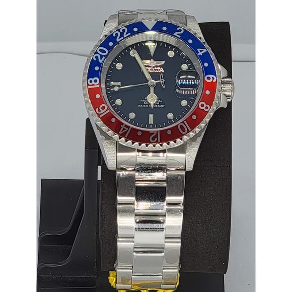 Invicta Limited Edition Pro Diver Automatic Black Dial Pepsi Bezel Men's Watch - Picture 3 of 9
